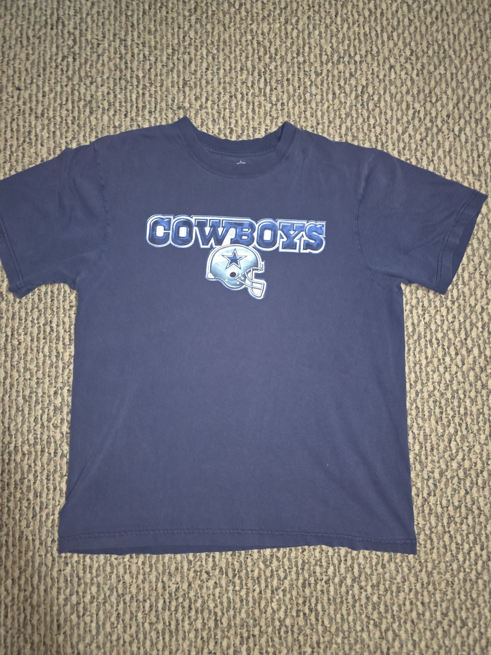 Anvil Navy Cowboys Graphic Tee